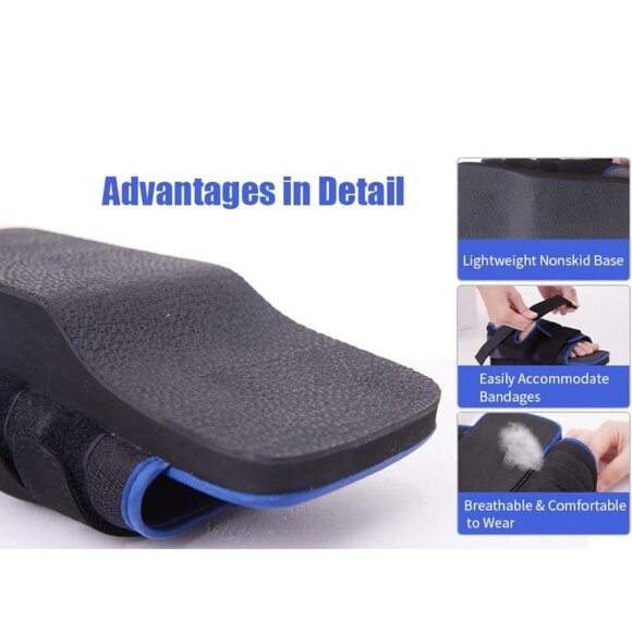 Post-Operative Shoes For Broken Toes - Black - Medium - Picture 13 of 16